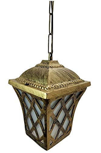 Image of B22 Holder Cast Aluminium Antic Standard Hanging Light for House Lobby Balcony & Garden