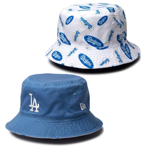 [�j���[�G��] �o�P�b�g�n�b�g ���o�[�V�u�� MLB���T���[���X�h�W���[�X LA�t�F�[�f�b�h�u���[ S/M BUCKET01 RV LOSDOD FBLU MLT 14388503 NER36C1955
