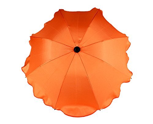 BABY SUN UMBRELLA PARASOL BABY PRAM PUSHCHAIR BUGGY CANOPY PROTECT FROM SUN/RAIN (Orange)
