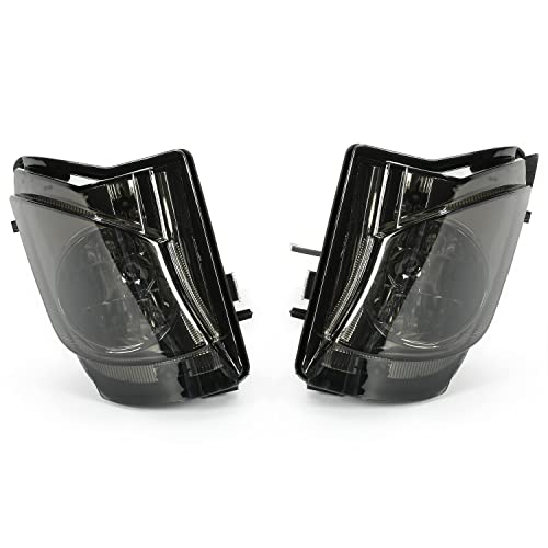 KUAFU Fog Lights Assembly Compatible with 2006-2010 Lexus IS250 IS350 Fog Lamp Set Bumper Driving Fog Light Replacement Driver & Passenger Side (Smoke Lens)