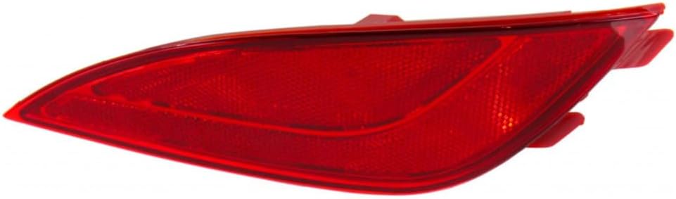 CarLights360 For Hyundai Tucson Rear Bumper Reflector 2010 11 12 13 14 2015 Passenger Side DOT Certified For HY1185108 | 92406-2S100