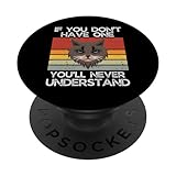 Chat sibérien vintage si vous n'avez pas un chat sibérien PopSockets PopGrip Interchangeable