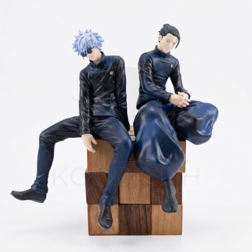 Image of Anime Action Figure 30 cm | Cool White Hair Character PVC Collectible Figurine | Sitting Pose Statue Toy for Home Decor, Desk & Gift for Fans