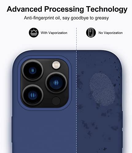 Hoomil Case For Iphone 14 Pro Max, 6.7-Inch, Lightweight Slim Soft Rubber Shockproof Protective Phone Cases, Skin-Friendly Liquid Silicone, Silky Touch, Drop Protection (Blue) #TOP2