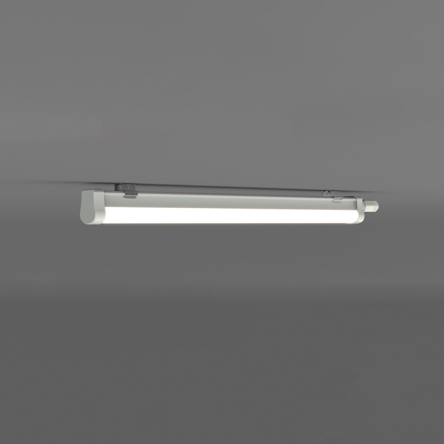 TRAXON LUXPOINT® Pantalla estanca LED integrado - Gerran 60cm 18W Luz neutra 4000K 1800Lm Waterproof Batten IP65 IK08 interior superficie (Luz neutra 4000K 18W | 60cm)