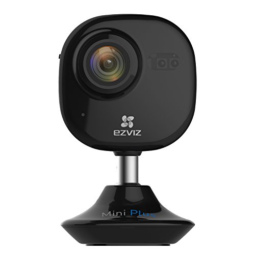 EZVIZ Mini Plus CV-200 1080p Wi-Fi Indoor Cloud Camera, 2-Way Talk, 2.8mm f/2.0 Lens, 1920x1080, Up to 30fps, Up to 25' IR Range, H.264, Black