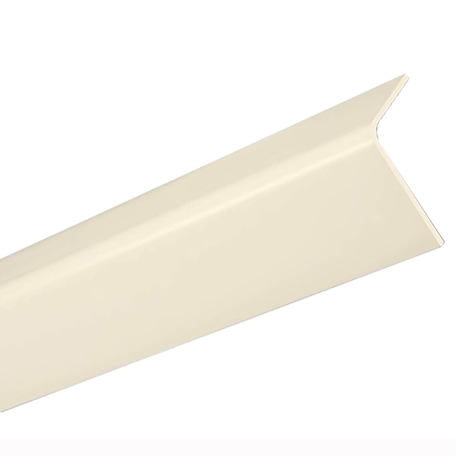 Protector de esquinas para paredes, Protectores de esquina escaleras y muebles pared autoadhesivos con moldura en L PVC, color beige natural, varios tamaños
