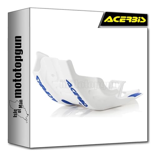 Sabot moteur KTM XC-F 450 2019-2020 Acerbis haute résistance bicolore blanc bleu