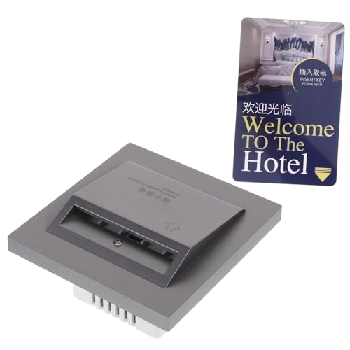 NUOBESTY Interruptor De Tarjeta De Energía Para Hotel Panel De Control De Suministro Eléctrico Elegante y Seguro Para Energía Alojamientos y Habitaciones