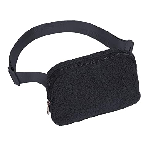 Unisex Fleece Sherpa Fanny Packs, Fuzzy Crossbody Waist Pack, Everywhere Belt Bag with Adjustable Strap for Women, Bum Bag for Running, Travelling, Going Out Cover