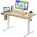Produktbild DUMOS Schreibtisch Höhenverstellbar, Ergonomic Elektrischer Schreibtische 120 X 60 cm, Standing Desk, Height Adjustable Tisch, Office Desk Geeignet für Büros, Wohnungen und andere (Holzfarbe)