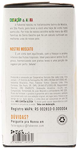 Fabenne Vinho Branco Moscato - Bag-in-Box 3 Litros cada