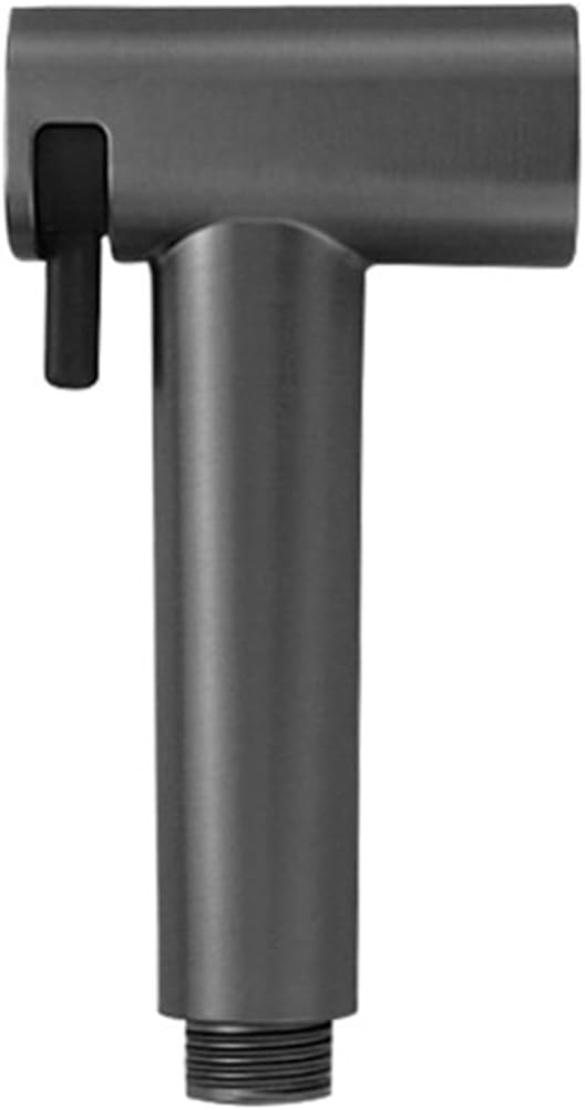 Brushed Gold Wall-Mounted Bidet Sprayer Set Solid Brass Shattaf Shower Mixer Hot/Cold Faucet(Sprayer Only Grey)