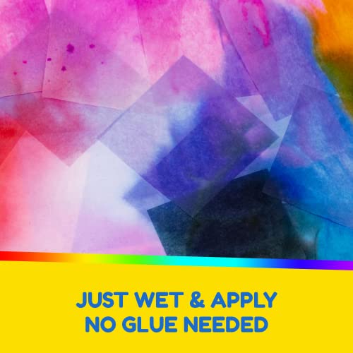 image for Hygloss Products Bleeding Tissue Paper Squares 1-Inch, 20 Assorted Col