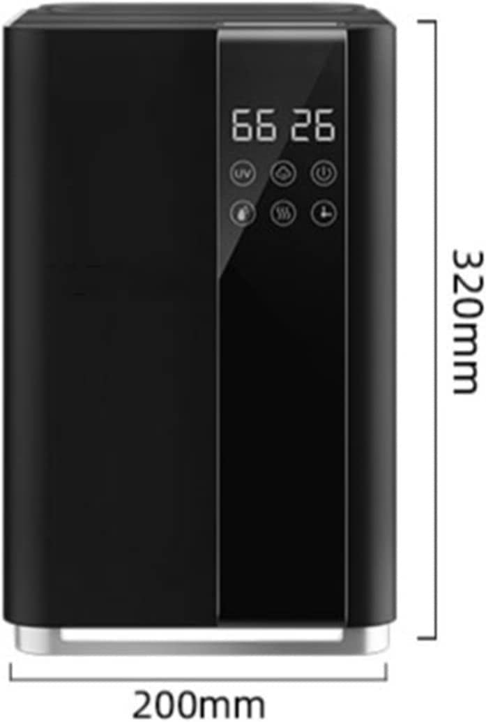 Umidificatori per La Casa Umidificatori per La Camera da Letto Stanza Grande, 5L Umidificatore Temporizzato con Riempimento Dall'Alto A Nebbia Calda E Fredda con Umidosta