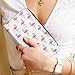 CFZZNYESQF Adult Fashion Printed Leather Wallet, Water Resistant and Large Capacity Pink Flamingo White Wallets for Everyday Carry