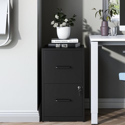 2-Drawer Locking Metal File Cabinet for Office