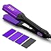 Terviiix Crimper Hair Iron with 4 Interchangeable Plates, Keratin & Argan Oil Infused Hair Crimper for Women, Volumizing Crimping Iron for Thin Fine Hair, 5 Heat Settings & 60 Mins Auto Off, Purple