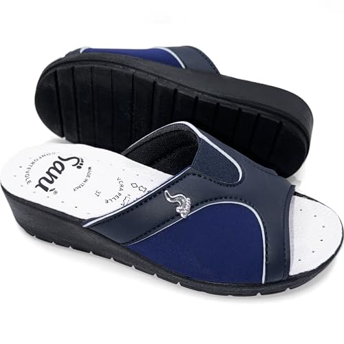 Ciabatte per Alluce Valgo Pantofole Donna con Sottopiede Anatomico Automodellanti Sandali Estivi da Lavoro Casa Sabout Scarpe Aperte (38)