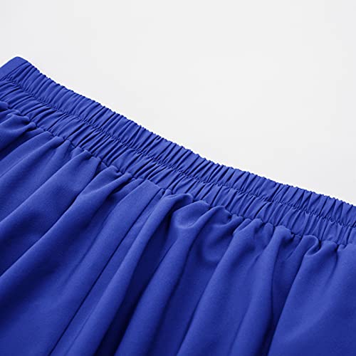 Image of Belle Poque Women's Midi Pleated A-Line Skirts Pockets