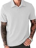 Leriya Fashion Camiseta de polialgodón de marca para hombre, polo