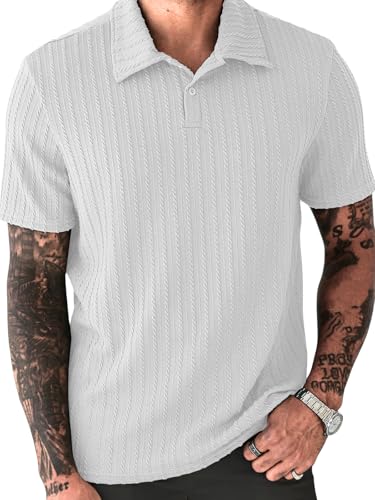 Image of Leriya Fashion Branded Polycotton Tshirt For Man | Men's Summer Textured Polo T-Shirt | Stylish Half Sleeve Collared Tee | Soft Breathable Knit Fabric | Regular Fit Casual Polo for Office, Travel & Everyday Wear