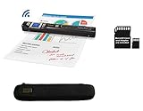 VuPoint ST47 Magic Wand Wireless Portable Scanner with Wi-Fi + 8GB MicroSD Card + Protective Carrying Case, JPEG/PDF, Color/Mono, 1.5 LCD, 1050 DPI, Document, Photo, Receipts (Black)