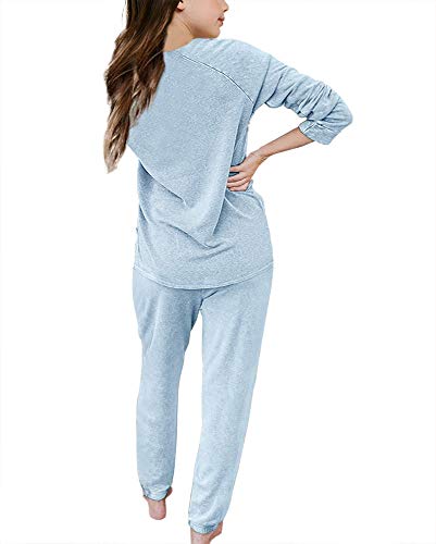 Apbondy Girls Pullover Sweatsuit Casual Sweatpants Loungewear Set Relaxed Tracksuit Workout Sets2