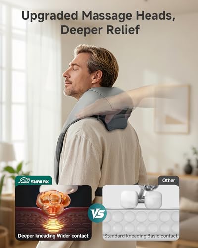 Image of 2026 Cordless 4D Shiatsu Neck and Shoulder Massager With Heat Pain Reilef