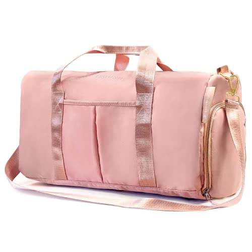 4YourHealth Sporttasche & Reisetasche für Damen | Carry On Workout Tasche Übernachtungs Umhängetasche Leicht mit Schuhfach und Nassfach Cover