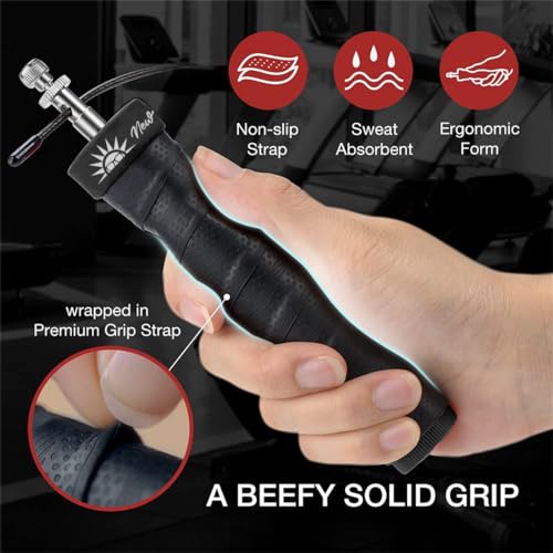 Corda de Pular Speed Rope Profissional com 2 cabos aço