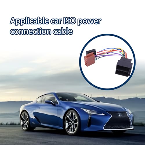 Autoradio Adapter Set, Universeller Radioadapter mit Antennenadapter DIN ISO, Klemme 15 + 30, Steckbare Verlängerung für Autoradio, ISO Adapter für alle gängigen Fahrzeuge, Einfache Installation