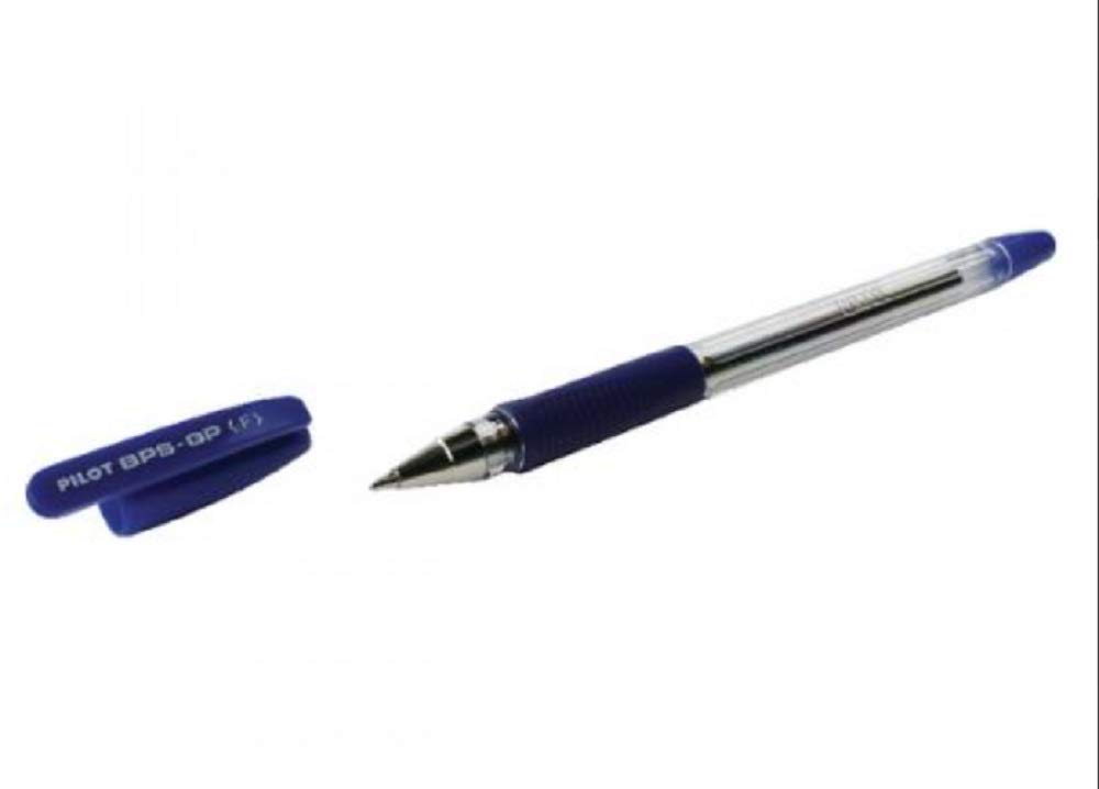 Pilot Bps Gp Ball Pen Rubberised Grip Fine 0 7mm Tip 0 32mm Line Blue Ref Bpgpf01 Pack 12 Bpgpfo3 Buy Online