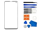 Original Galaxy S10 Screen Replacement, Front Outer Lens Glass Screen Replacement Repair Kit for Samsung Galaxy S10 G9730 Series (Galaxy S10 6.1'- Black)