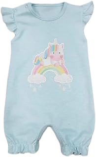 سالوبيت قطن بدون أكمام طبعة يونيكورن للبنات - Berceau