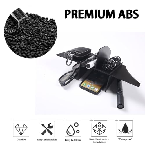 Organizador de guantera ABS 4 piezas miniatura 7