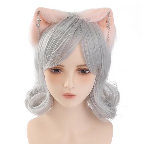 Diademas peludas de gatos y lobos para solucionar disfraces rápidos de anime