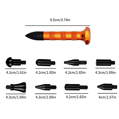 2 Pcs remoção amassados sem pintura para carro,9 Pcs Kits ferramentas reparo Dent Remoção dent Tap D