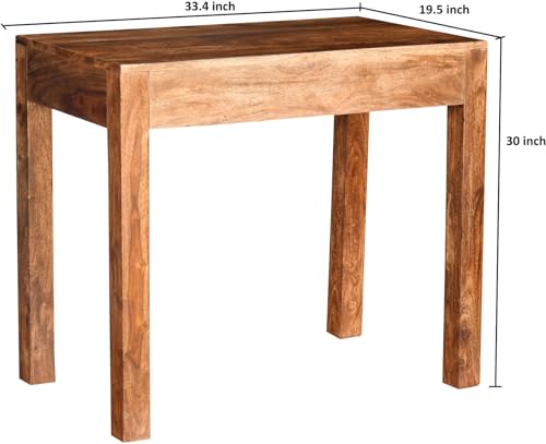 Image of Sheesham Wood Writing Computer & Study Table for Home and Office Furniture (Warm Chestnut) (Study Table)