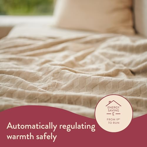 Dreamland Indulgent Days XL Heated Electric Throw – Velvet 3D Geometric Design with 6 Heat Settings, Fast 5-Minute Heat Up, Auto Shut-Off Timer, Machine Washable & Tumble Dryer Safe – 140 x 180 cm - Image 4