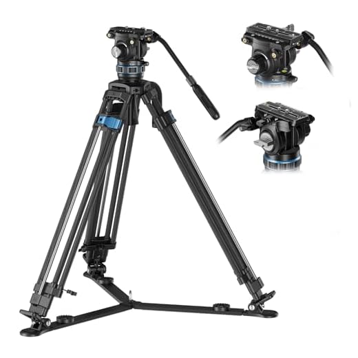SIRUI Carbon Fiber Video Tripod with Fluid Head