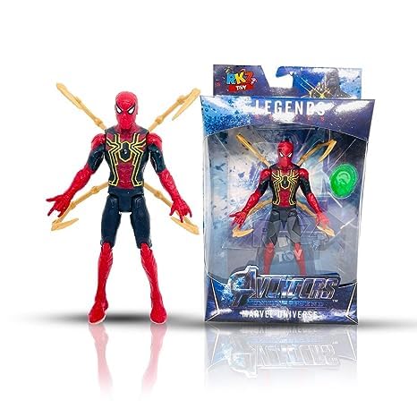 KHILONA WAALA Spider Men 6-Inch Action Figure Toys with Weapon & LED Light Super Heroes Action Figures Play-Set Toys Kids (Pack of 1) (B0CDX5GDRZ) Amazon Price History, Amazon Price Tracker