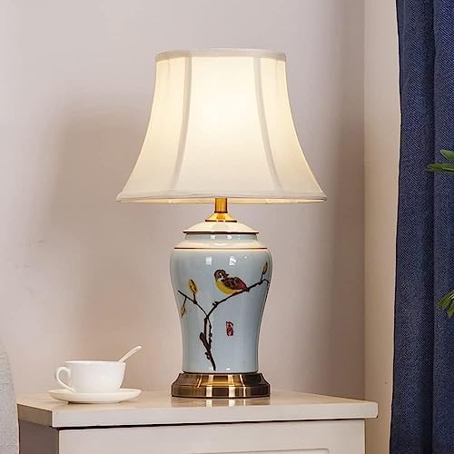 Lampe de table en porcelaine chinoise, cadeau de décoration minimaliste