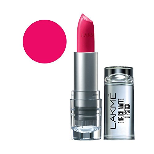 Image of LAKME Enrich Matte Lipstick Shade PM15, Long Lasting, Moisturizing Matte Lip Colour with Vitamin E - Non Drying, Creamy Matte Bullet Lipstick, Matte Finish, 4.7g
