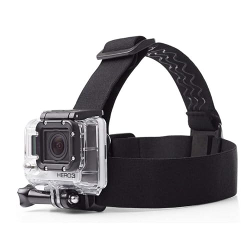 Image of Reflex Camera Head Mount Compatible with GoPro Hero 13 /12 /11 /10 /9 /8 /7 /6 /5 /4 /3 & DJI Osmo Action Cameras. Adjustable Head Strap - Perfect GoPro Head Mount