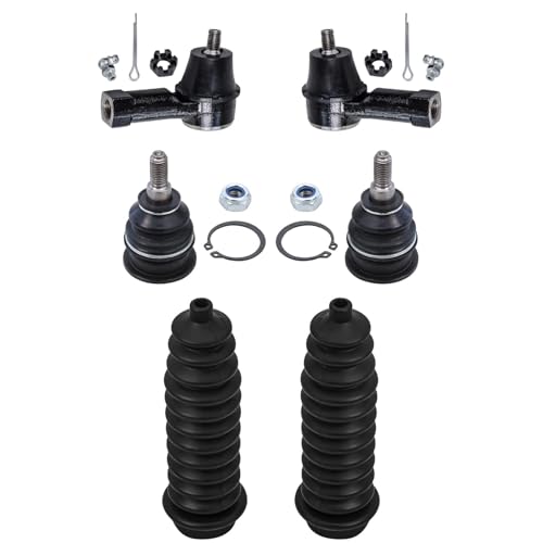 Image of Detroit Axle - 14pc Front End Suspension Kit for Chrysler Sebring Dodge Avenger Eagle Talon Mitsubishi Eclipse, Control Arms w /Ball Joint Tie Rods Sway Bars Upper Ball Joints Boots Replacement