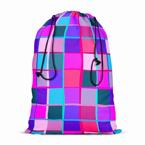 Image of ArtzFolio Brushstrokes & Stripes D1 | Reusable Sack Bag | Bag for Gym, Storage, Vegetable & Travel