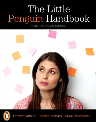The Little Penguin Handbook, First Canadian Edi... 0321629035 Book Cover
