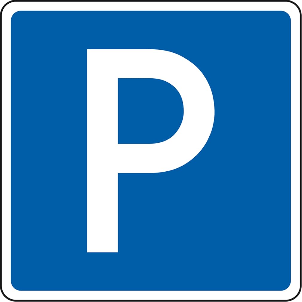 Parkplatzschild, ohne Zusatztext, Aluminium RA1, reflektierend, 420x420mm