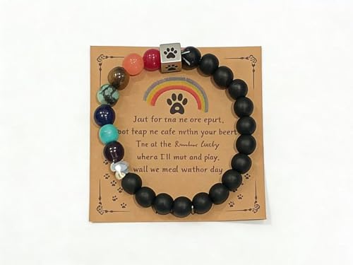 Mamboinnoping Paw Prints in Heaven – Heartfelt Dog Memorial Gifts for Loss of Dog, Cat Memorial Gift for Loss of Cat – Sympathy Gift for Pet Loss, Rainbow Bridge Keepsake